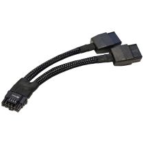 Nvidia 16-Pin 300W 12V 2x6 to 2x 8-Pin PCIe Power Adapter Cable front view
