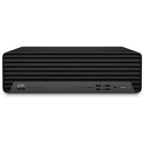 HP EliteDesk 800 G6 SFF desktop PC front angled view with USB and audio ports