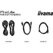 Illustration depicting iiyama 32" Gaming Monitor - XB3270QSU-B1 - QHD IPS 100Hz HDMI, DisplayPort