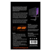 Illustration depicting piXL 27 Inch Monitor Security Privacy Screen/ Privacy Filter, Anti-Glare, Anti-Peep, Anti-Static &amp; Blackout