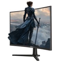 Illustration depicting piXL 27" Curved Gaming Monitor - PX27CC301B - Full HD 240Hz HDMI, DisplayPort