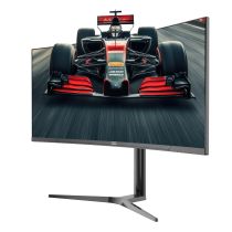 Illustration depicting piXL 34" Curved Ultrawide Gaming Monitor - CM34C7 - UWQHD 165Hz HDMI, DisplayPort, USB-C