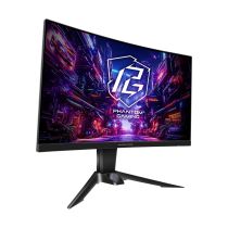 Illustration depicting ASRock 27" Curved Gaming Monitor - PG27QRT2A - QHD VA 180Hz HDMI, DisplayPort
