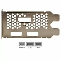 Illustration depicting MSI RTX 3050 Low Profile Bracket for Video Graphics Card HDMI DisplayPort 3056LC : MicroDream.co.uk
