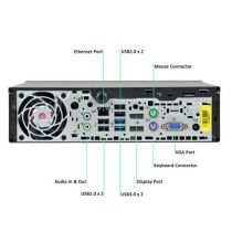 HP EliteDesk 800 G1 Ultra Slim refurbished desktop front view with slim design