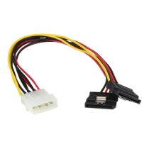 Illustration depicting 4 Pin Molex to Dual SATA 15pin Y Splitter Adapter Cable