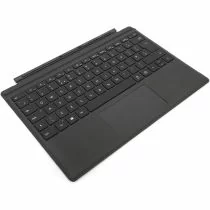 Microsoft Surface Pro Type Cover black QWERTY English keyboard angled view