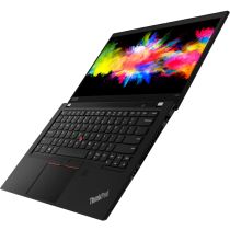 Refurbished Lenovo ThinkPad T490 – business laptop angled view