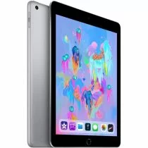 Apple iPad 6th Gen 9.7" – 128GB Wi-Fi – Space Gray – front and side view