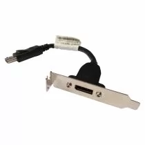 Illustration depicting Lenovo ThinkCentre M91 M92 DP DisplayPort Cable Low Profile PCI Bracket 54Y9337 : MicroDream.co.uk