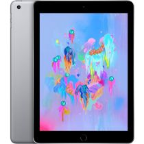 Apple iPad 6th Gen 9.7" – 128GB Wi-Fi – Space Gray – front and side view