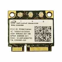 Illustration depicting Intel Centrino Ultimate-N 6300 633ANHMW Wireless Wi-Fi Card 698588-001 : MicroDream.co.uk