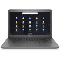 HP Chromebook 14-db0003na front view with lid open