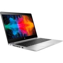 HP EliteBook 840 G5 front view with Windows 10 desktop wallpaper