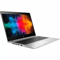 HP EliteBook 840 G5 front view with Windows 10 desktop wallpaper