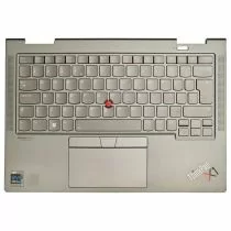 Illustration depicting Lenovo ThinkPad X1 Yoga Gen 6 Palmrest Keyboard Assembly AM1U9000G00 : MicroDream.co.uk