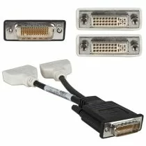 Illustration depicting Molex DMS-59 LFH-59 to dual 2x DVI splitter cable for Video Graphics Card : MicroDream.co.uk