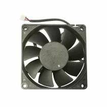 Illustration depicting AVC DS08015B12M 2 Pin Black PC Case Fan 80mm x 15mm 