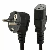 1.5M EU IEC MAINS POWER CABLE MONITOR PC KETTLE LEAD C13 2 PIN EURO PLUG