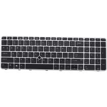 Illustration depicting Genuine HP EliteBook 850 G3 G4 US QWERTY Backlit Keyboard 836623-B31 : MicroDream.co.uk