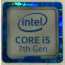 Illustration depicting Genuine Intel Core i5 Inside Case Badge Sticker (7th Generation) 18mm x 18mm : MicroDream.co.uk