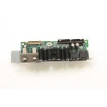 Illustration depicting Dell Precision T3500 Front USB Audio Ports Panel 0M884G M884G