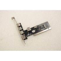 VIA 5-Port USB PCI adapter card VT6212L chipset top view