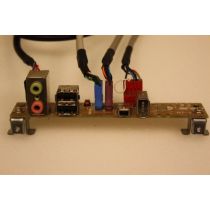 Illustration depicting Asus T2-AE1 USB Audio Firewire Ports Panel Board Cables