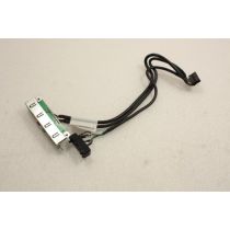 Illustration depicting Lenovo Thinkcentre M58 USFF USB Audio Board LED Power Button Cable 43N9078