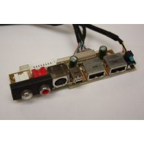 Illustration depicting HP TouchSmart IQ700 IQ770 IQ771 IQ772 IQ790 FIO-CF USB Audio S-Video Board Cable