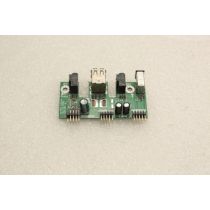 Illustration depicting HP Compaq Presario 6000 USB Audio Firewire Board Panel Ports