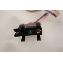 Illustration depicting HP Compaq EVO D310 DT Power Button LED Lights