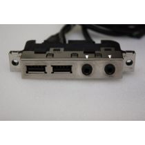 Illustration depicting HP Compaq dc5150 USB Audio Ports Panel 4N638-004