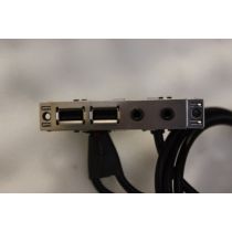 Illustration depicting HP Compaq dc7700 CMT USB Audio Ports Panel 408642-001