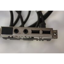 Illustration depicting HP Workstation XW4400 USB Audio Ports Panel 390373-002