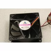 Illustration depicting GlacialTech F128025BL 80mm x 25mm 3Pin Case Fan : MicroDream.co.uk