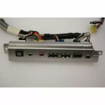 Illustration depicting AOpen XC Cube AV EA65 USB Audio Firewire Ports Panel Cables : MicroDream.co.uk