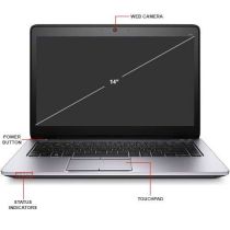 HP EliteBook 840 G2 14-inch Ultrabook laptop angled front view with Windows 10