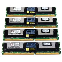 Illustration depicting 16GB (4x4GB) KVR667D2Q8F5/4G DDR2 PC2-5300F 4Rx8 667MHz ECC FB Server Memory Ram : MicroDream.co.uk