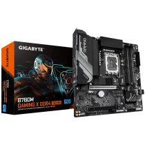 Gigabyte B760M GAMING X DDR4 GEN5 motherboard box and angle view
