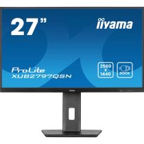 Illustration depicting iiyama 27" Docking Gaming Monitor - XUB2797QSN-B2 - QHD IPS 100Hz HDMI, DisplayPort, USB-C, RJ45