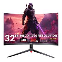 Illustration depicting piXL 32" Curved Gaming Monitor - CM32GF5 - Full HD 165Hz HDMI, DisplayPort