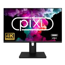 Illustration depicting piXL 27" Monitor - PX27UDH4K - 4K UHD IPS 60Hz HDMI, DisplayPort, USB-C