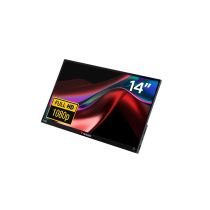 Illustration depicting Verbatim 14" Portable Touch Monitor - 49591 - Full HD IPS USB-C Aluminium