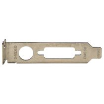 Low profile dms-59 and s-video graphics card bracket rear view