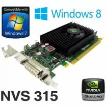 nVidia Quadro NVS 315 1GB PCIe x16 Dual Display DMS-59 Low Profile Graphics Card
