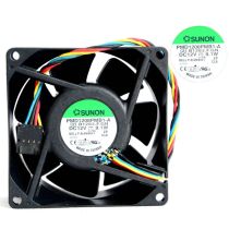 Illustration depicting Sunon PMD1208PMB1-A 80mm x 38mm DC12V 0.76A Case Fan Dell YW713 : MicroDream.co.uk
