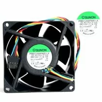 Illustration depicting Sunon PMD1208PMB1-A 80mm x 38mm DC12V 0.76A Case Fan Dell YW713 : MicroDream.co.uk