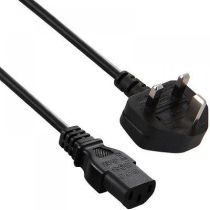 5m C2G IEC Kettle Lead Power Cable 3 Pin UK Plug PC Monitor TV C13 Cord 5 Metre