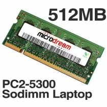Illustration depicting 512MB PC2-5300 667MHz 200Pin DDR2 Sodimm Laptop Memory RAM : MicroDream.co.uk